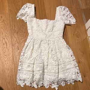 Self Portrait -Elegant White Lace Kids Dress. Size US4. Only worn once